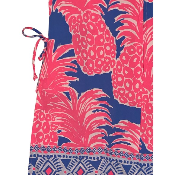 Lilly Pulitzer Blanca Stretch Romper Dress Shift Little Flamenco Pineapp… - Picture 8 of 14